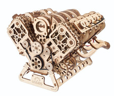 UGEARS V8 Motor Modellbausatz 3D Holzpuzzle Holzmodell DIY-Kits als Geschenk
