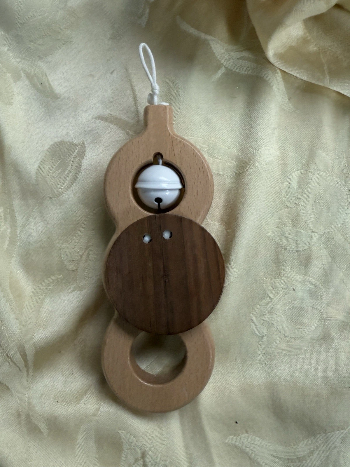 Lovevery Play Mat Gym Wooden Batting Ring Bell Toy Replacement Part Wood