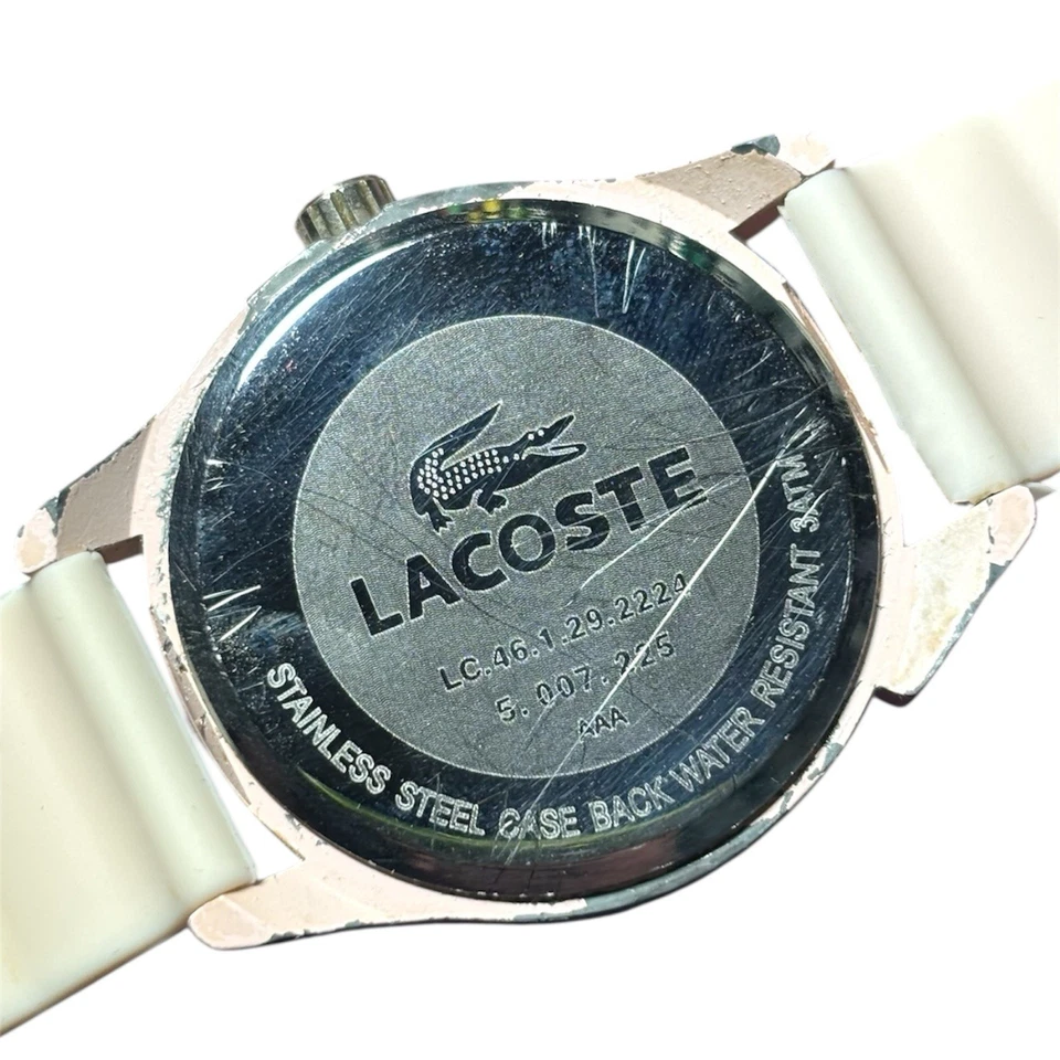 Women's Lacoste Pastel Pink Mint Green Watch LC.46.1.29.2224 Silicone - Image 4 of 4