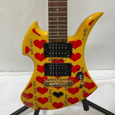 Electric Guitar Burny YH-JR Mini Yellow Heart with Soft Case