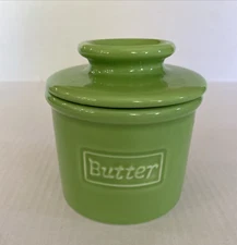 Lime Green Butter Bell Crock Butter Keeper Container
