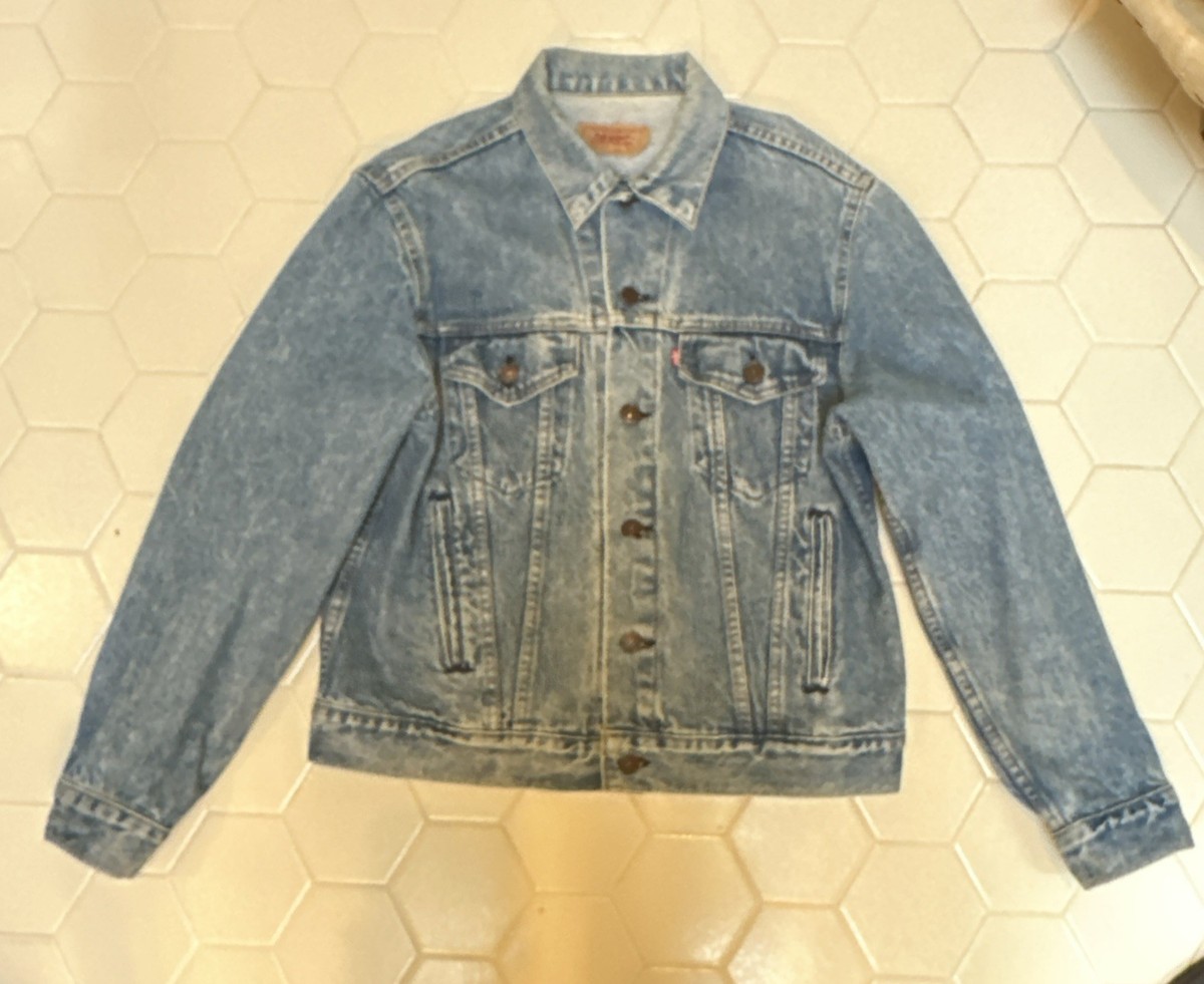 vintage Men's Levi Jean jacket 70506 0214 44R 4 pkt denim trucker