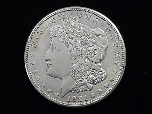 1921-S Morgan Silver Dollar About Uncirculated NICE!