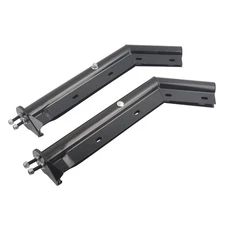 28" Stainless Steel Angled Spring Loaded Mud Flap Hanger 1.125" Bolt Spacing BK