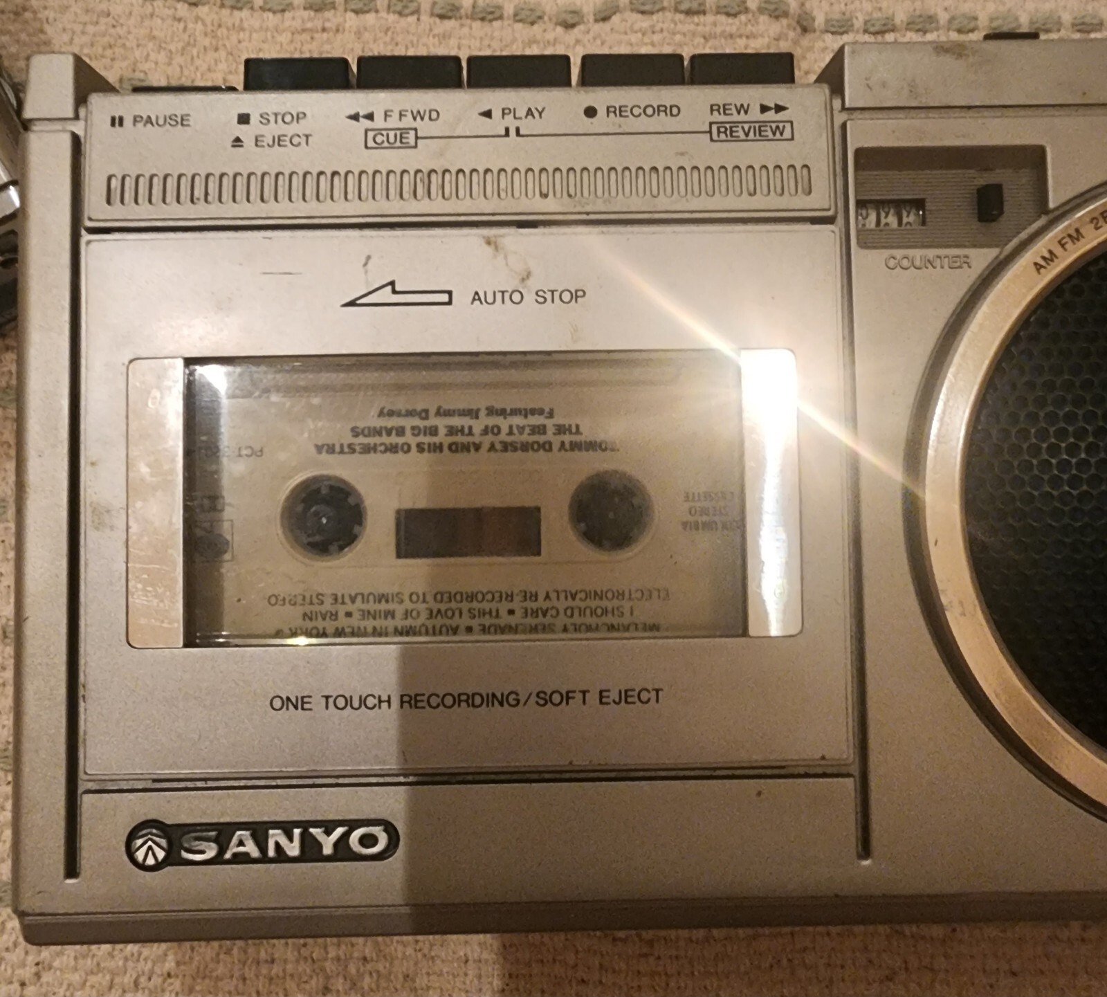 Sanyo AM/FM 2 Band Radio Cassette Recorder Vintage BoomBox eBay