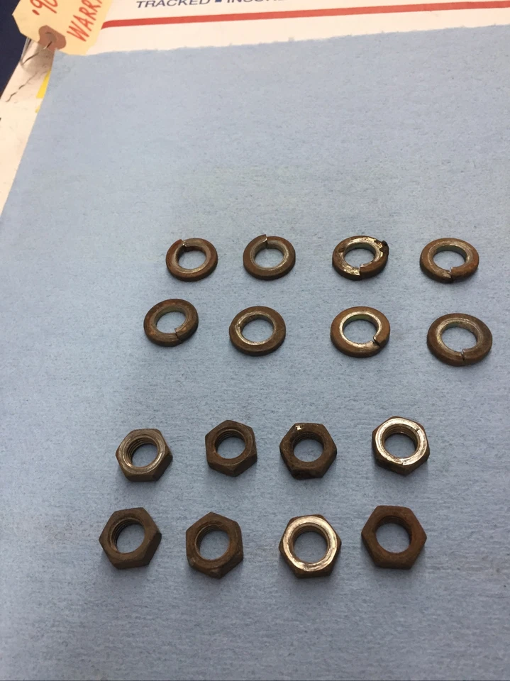 DATSUN 240Z 260Z 280Z R200 MEDIO EJE PERNOS ARANDELAS DE BLOQUEO HARDWARE DE MONTAJE OEM Foto 3 de 3