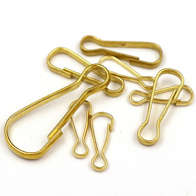 Solid Brass Lanyard Clips Carabiner Clasps Keyring Bag Findings 25mm