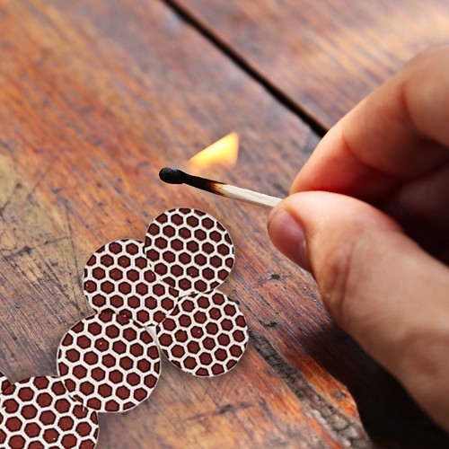 70 PCS Match Paper Striker Adhesive Stickers - 1" Circle, Dotted Pattern - Picture 5 of 6