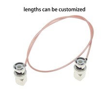 BNC Male Angle to BNC Male Right Angle Connector Lot Coaxial Coax RF RG316 Cable
