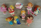 VTG Cabbage Patch Figures 80s Lot 8 Minis Plastic Girl Boy Baker Rubber Duck Dr.
