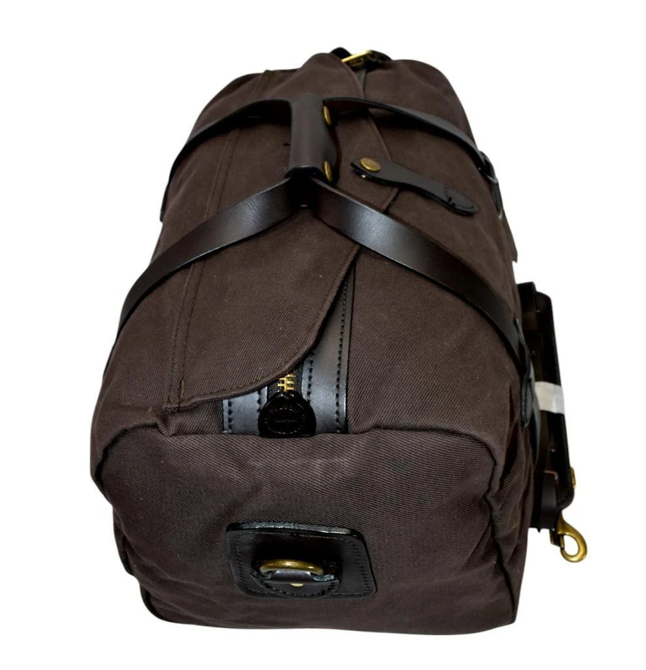 NWT FILSON RUGGED TWILL Dark Brown DUFFLE BAG Style 70220 FROM OLD STOCK - Image 3 of 4