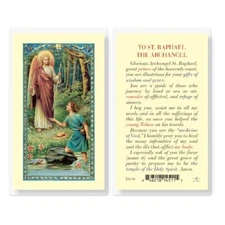 Saint Raphael the Archangel - Laminated Holy Card E24-526