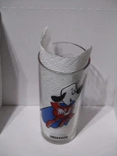 NOS Vintage Pepsi Character Glass 1970's UNDERDOG (Harvey Comics)