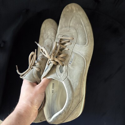 AUTH PRADA Sneakers SHOES 4E2020 Grey BEIGE SUEDE NEW US 12 AUTH PRADA Sneakers SHOES 4E2020 Grey BEIGE SUEDE NEW US 12  main image 4