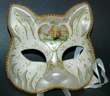 MASQUERADE CARNIVAL MARDI GRAS VENETIAN MASK (M9394 Gold)