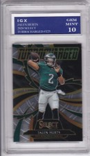 JALEN HURTS ROOKIE CARD 2020 Select Turbocharged NFL $$ RC Eagles GEM MINT 10!