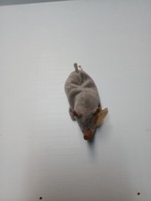 Vintage TY Beanie Baby Spike The Rhino Stuffed Animal Toy 1996