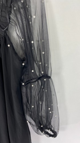 NWT Forever 21 Womens Mini Dress See Through Sleeve Scoop Neck Black Plus Sz 0X. - Imagen 16 de 18