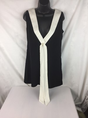 BASICALLY ME Black/ White Blouse S