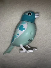 Spin Master Digibird Teal White Green BIRD 4" Electronic Singing Interactive Toy