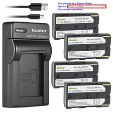 Kastar Battery Slim USB Charger for BP-911 BP-915 & Canon V520 XF100 XF105 XF200