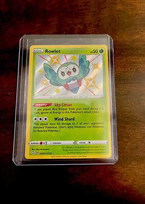 shiny rowlet pokemon card The difference between the shiny Rowlet in Shining and Hidden fates! : r/PokemonTCG