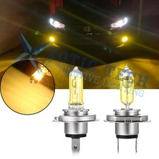 2pcs 3000k Yellow H7 55w Halogen Light Bulbs For Fog Light High Beam Headlamps 2pcs 3000k Yellow H7 55w Halogen Light Bulbs For Fog Light High Beam Headlamps