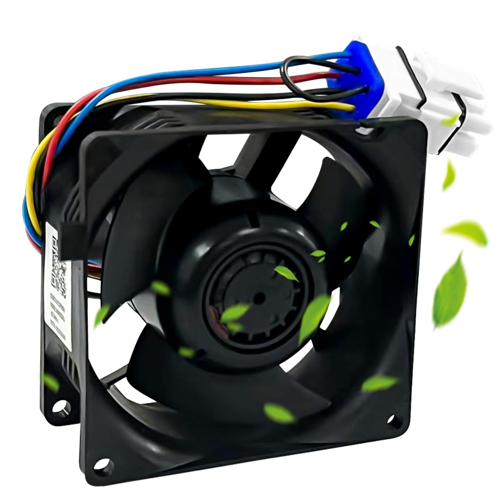 WR60X26866 V80E14MS2A3-57A611 Refrigerator Evaporator Fan Motor Compatible wi...