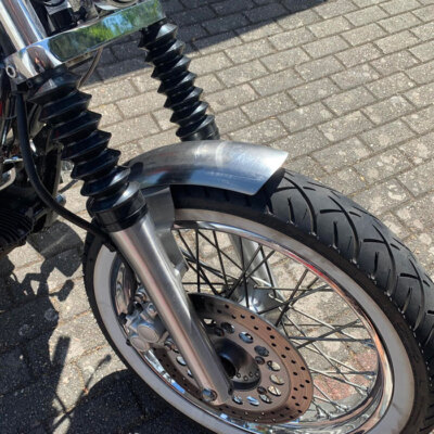 Stahl Front Fender kurz mit Halter für XVS Custom 650 1100 Bobber Custombike