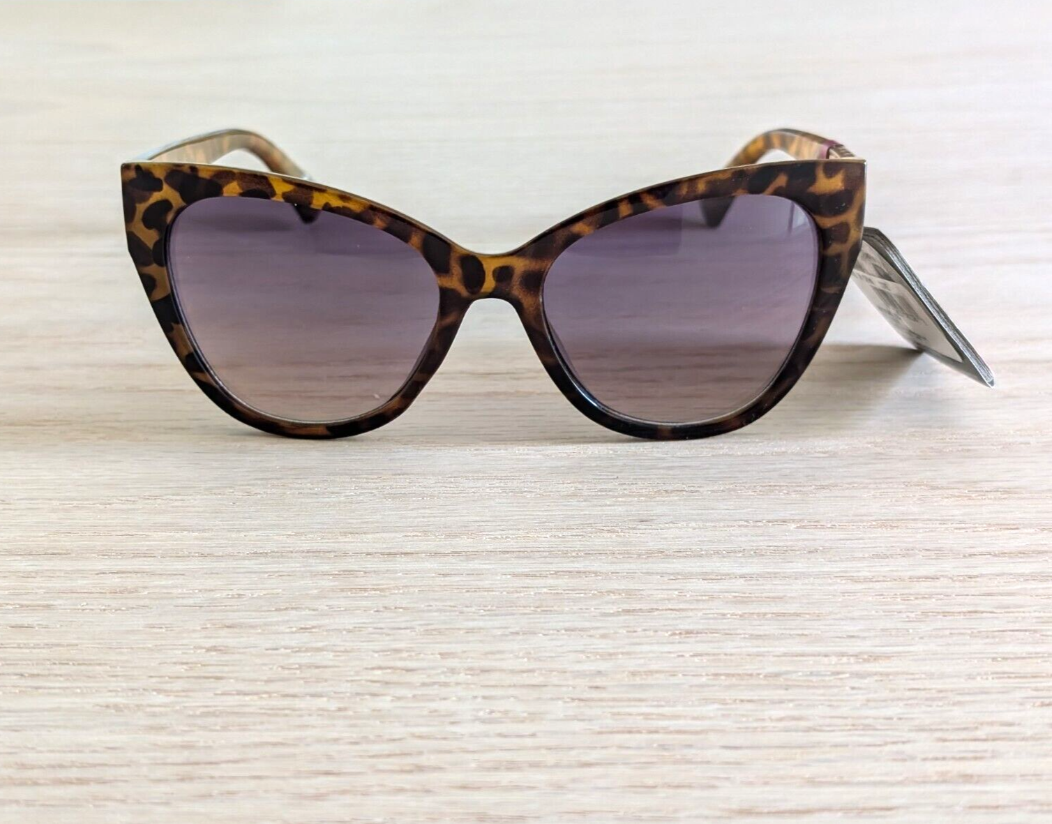 Foster Grant FG 23 155 Cat Eye Sunglasses with Studded Tortoise Shell Frame-image