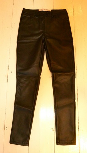 2 Pairs Faux Leather Trousers Size 8 