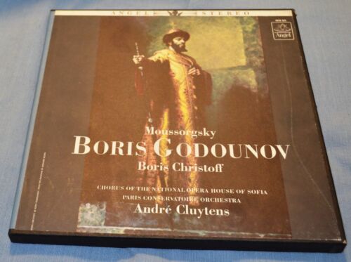 Moussorgsky Boris Godounov Christoff Cluytens Paris Orchestra Angel 4LP Set 1960