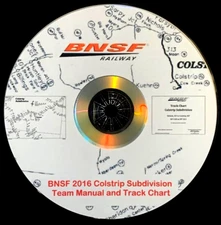 Burlington Northern Santa Fe Colstrip Subdivision Team Manual - PDF Pages on DVD