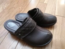 Crocs Cobbler  Quilt Leather Brown,Mule Clogs For Women 7W