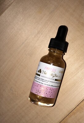 AMINNAH SKINCARE 24K Gold Glow Body Oil New Full Size
