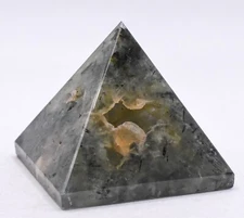 2.3" Prehnite w/ Druzy Pyramid Polished Bubble Cluster Gemstone Mineral - Mali