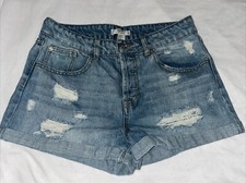 Forever 21 Ripped Distressed Cutoff Jean Shorts Size 27