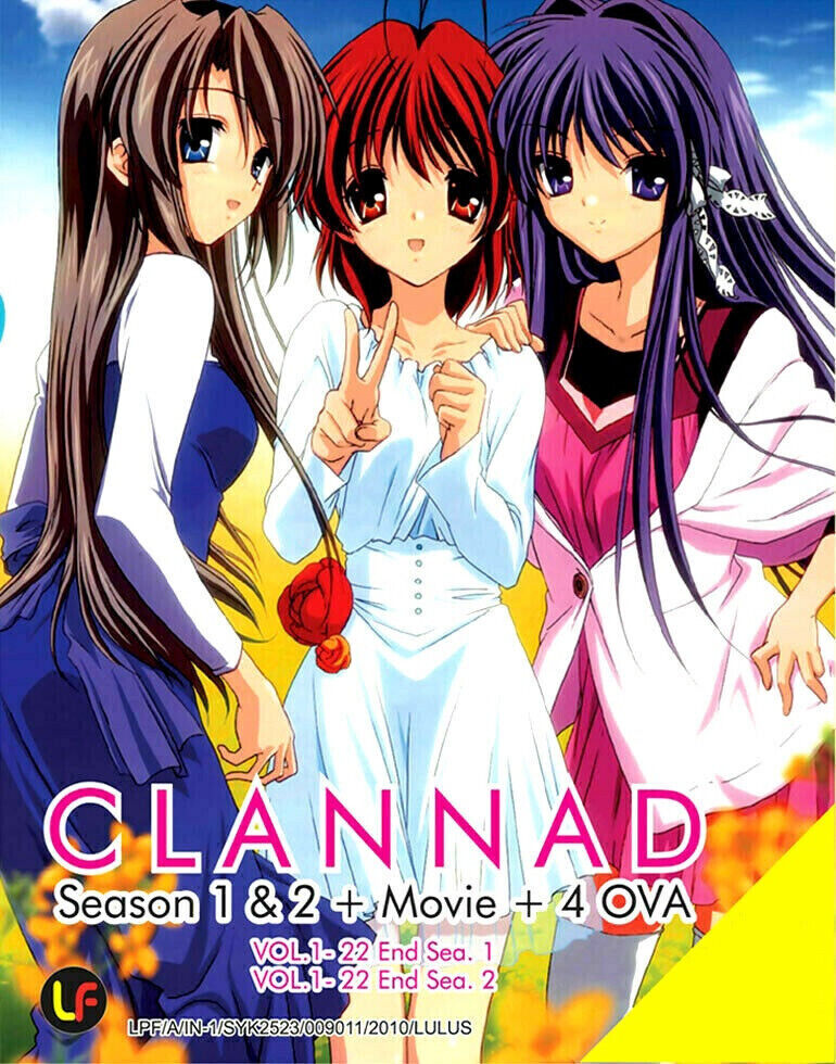 DVD Clannad Complete Box Season 1+2 + Movie + 4 OVA ENGLISH Subtitles  Shipping