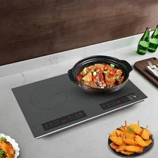 Portable Induction Cooktop Countertop Dual Cooker Burner Stove Hot Plate 4000W