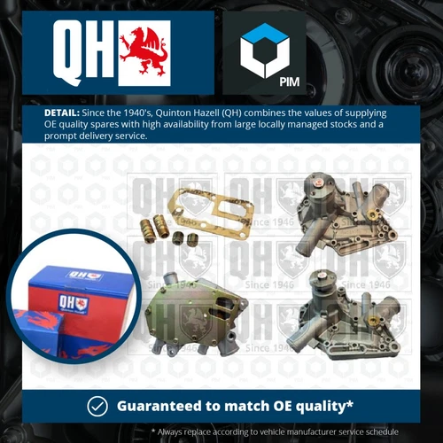 Bomba de agua QCP957 Quinton Hazell refrigerante 7701457671 calidad genuina garantizada - Imagen 1 de 2