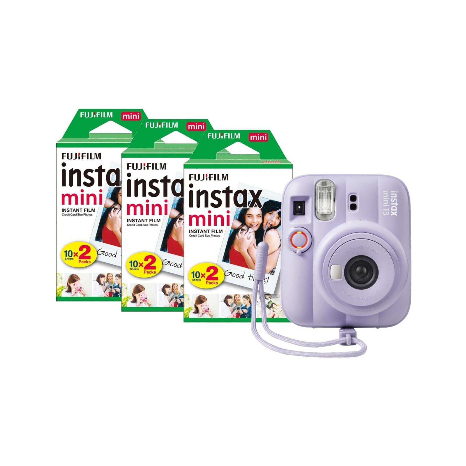 Fujifilm Instax Mini 13 Instant Camera Dreamy Purple Camera + 60 Shot Pack (1696