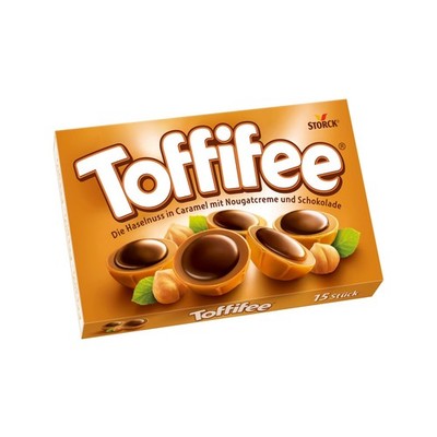Toffifee   1 x 125 g   Haselnuss in Karamell mit Nougatcreme und Schokolade