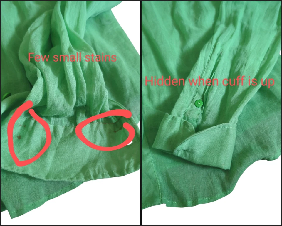 Blusa transparente Just Cavalli de Roberto Cavalli crepé abotonada Italia 42 EE. UU. 6 Foto 3 de 4