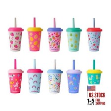 GoGo's Kids Portable Tumbler Cups with Lids and Spill-Proof 10 Pack Play Date