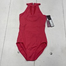 So Danca Tiler Peck Leotard Womens P Pink Dance High Neck Mesh Ballet TP150