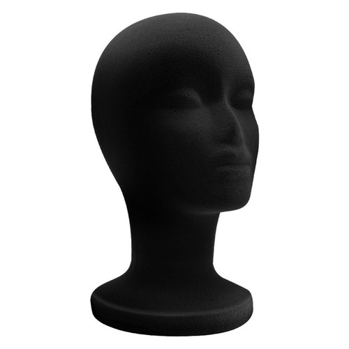 Utilisation diversifiée de têtes de mannequin légères en mousse noire pour a - Imagen 4 de 12