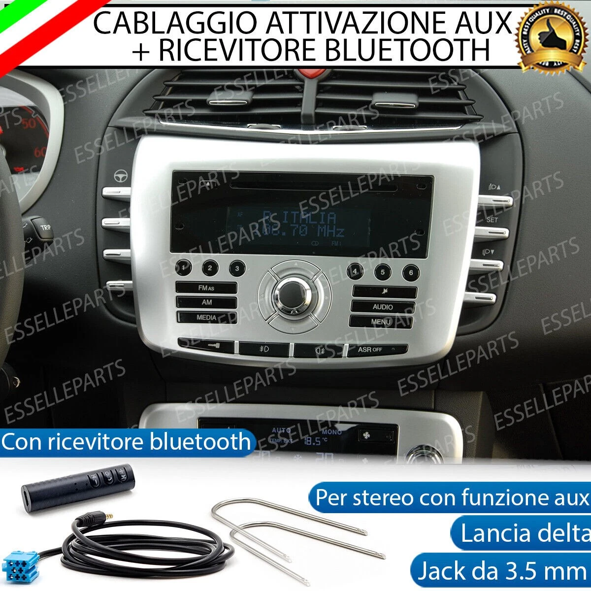 Cavo Adattatore Bluetooth 5.0 Per Honda Goldwing GL1800 - Trasforma La Moto In Un Sistema Audio Wireless, Supporta MP3, FLAC, WAV, Plug And Play