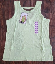 RBX Slub Jersey Tank Top With Side Vents Limeade Green, Small, New MSRP $48