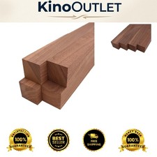 Commercial Grade Black Walnut Turning Squares - 2 in x 2 in x 12 in - Set of 4