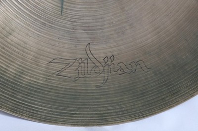 Vintage 20'' A. Zildjian cymbal 2495g Hollow Ink Stamp logo  No cracks